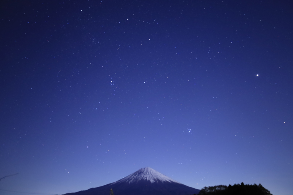 今夜の富士山と星空20231120