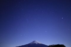 今夜の富士山と星空20231120