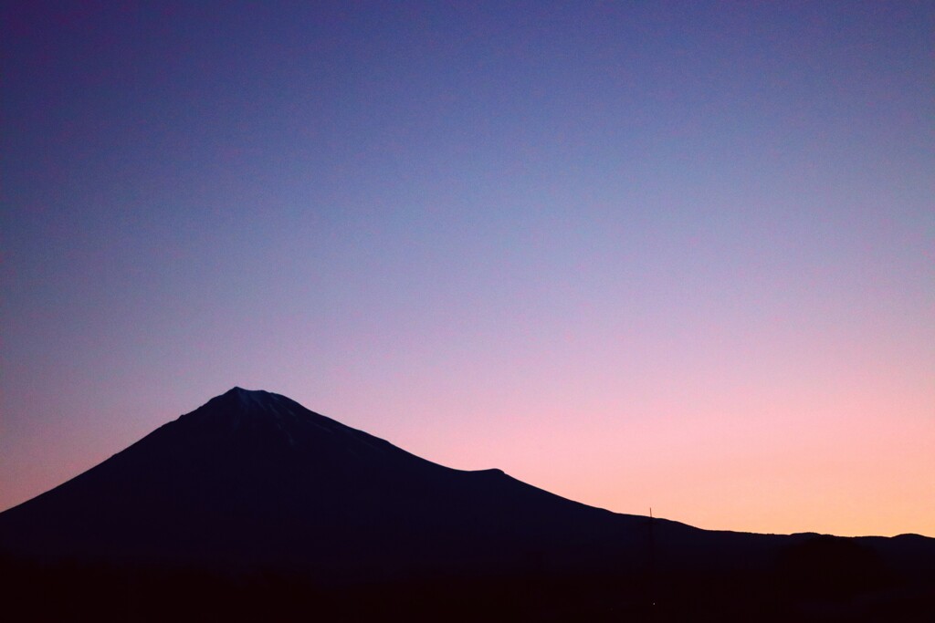 ある朝の富士山