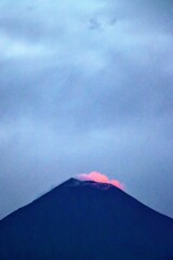 朝の富士山