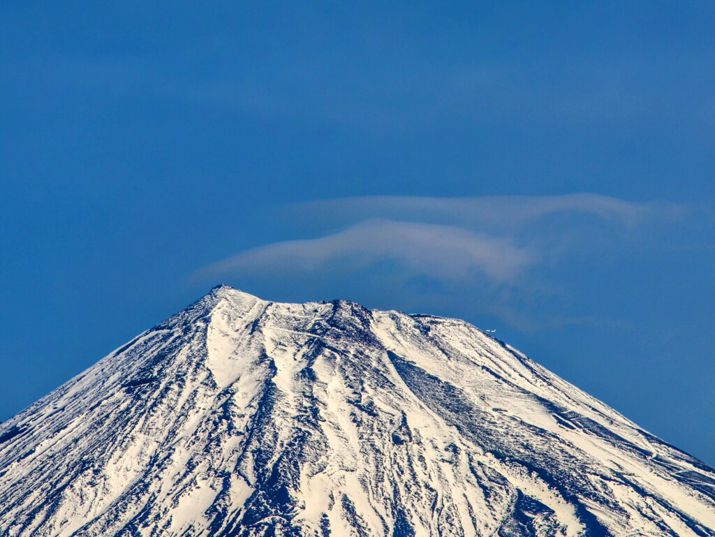 富士山と笠雲と〇〇〇