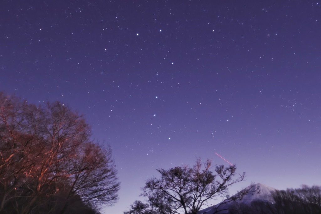 北斗七星と富士