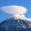 綿菓子のような笠雲