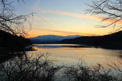 釜房ダム夕景