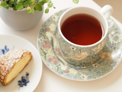 手作りシューでお茶を
