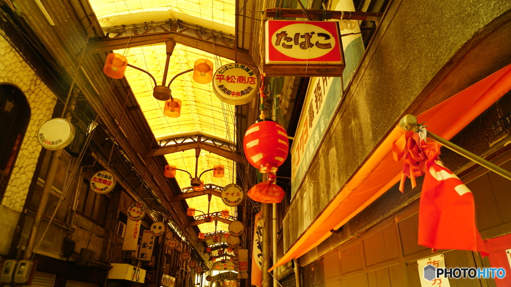 休日の商店街②