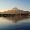 朝の河口湖