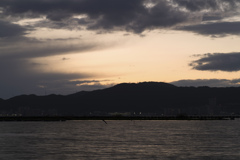 琵琶湖にて：夕焼け②