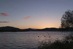 琵琶湖にて：黄昏の時