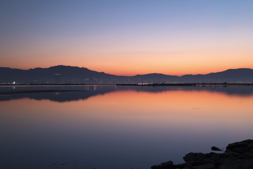 琵琶湖の夕暮れ②