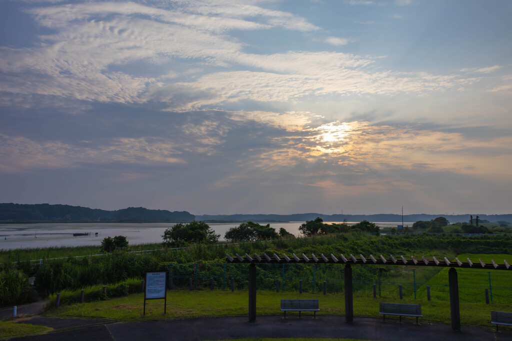 夕暮れ