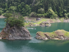 とあるダム湖にて