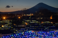 富士山とイルミネーション