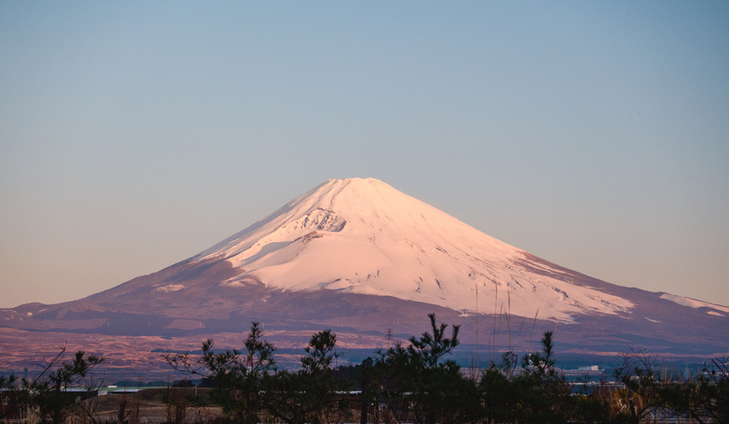 朝の富士