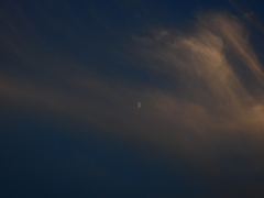 夕空晴れて