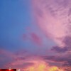 予報とは違った夕焼け