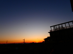 今朝の日の出