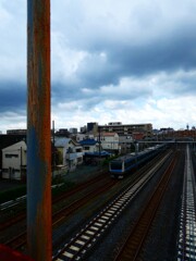 雷雨前に駆け抜ける