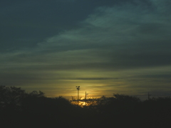 撮影日の日没