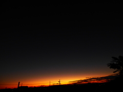 早くなった夜明け