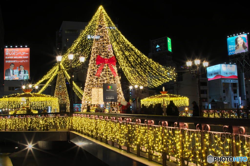 金色に輝くツリー