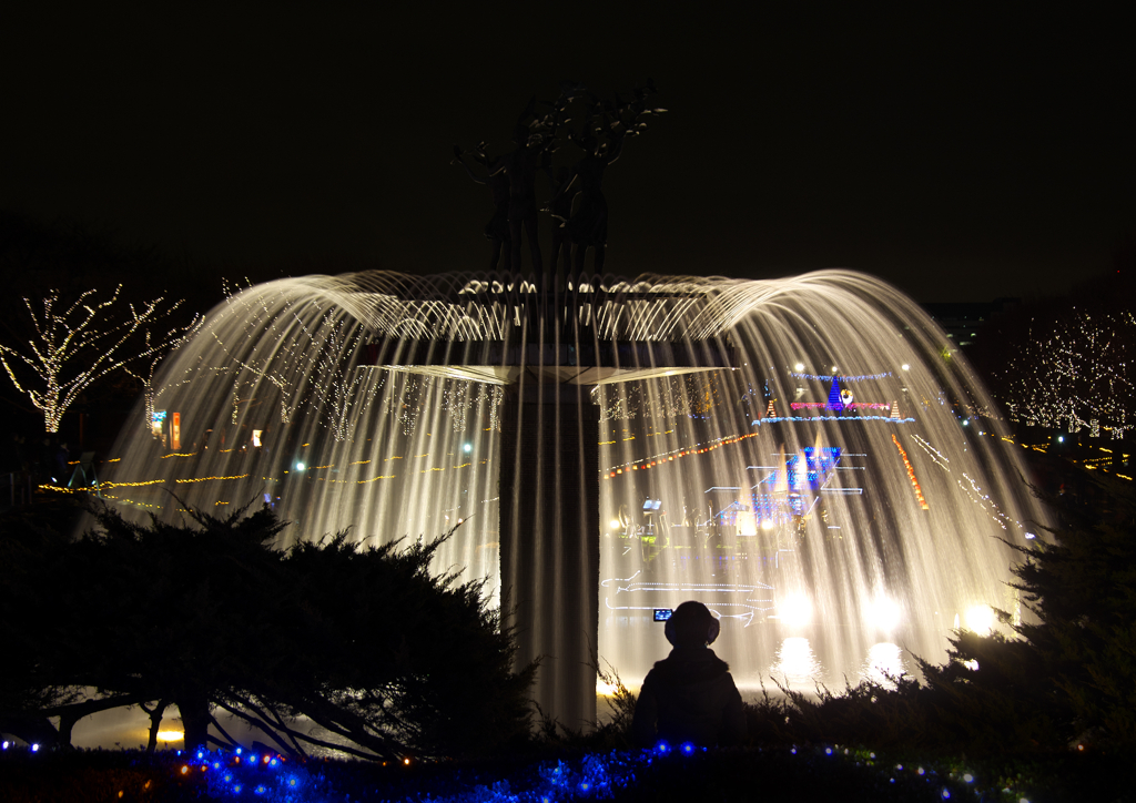 公園の噴水