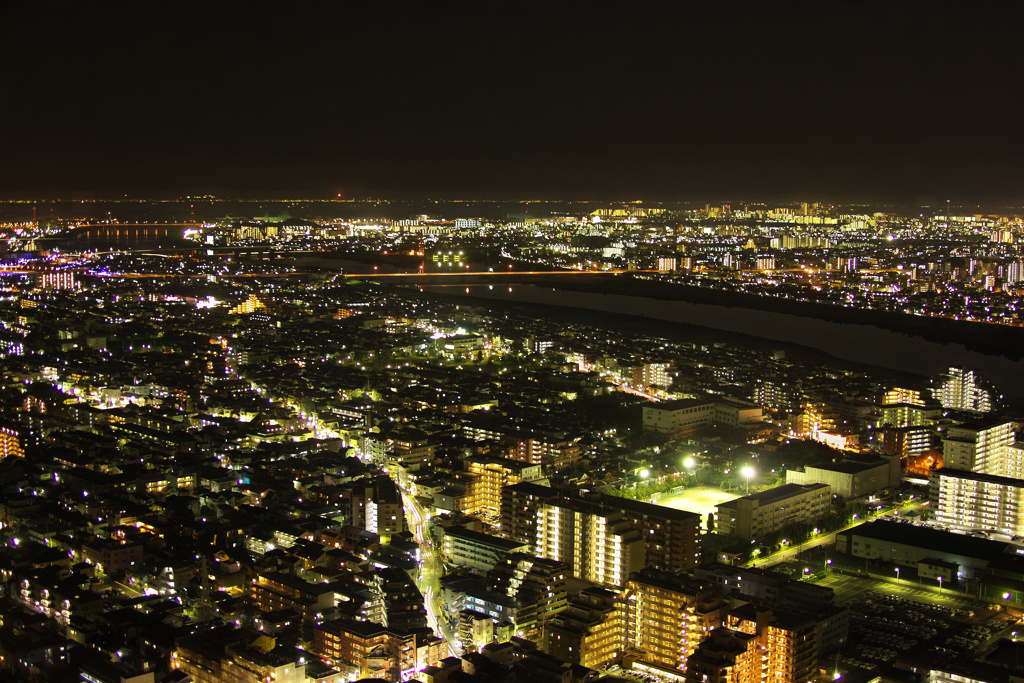 市川市の夜景