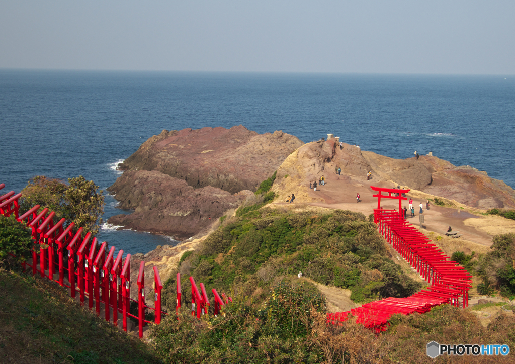 元乃隅神社の赤鳥居