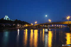 唐津城と二つの橋