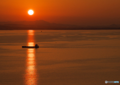 伊万里湾の夕景