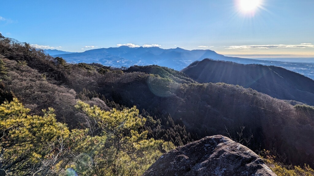 子持山からの赤城山