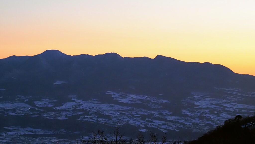 朝焼け②　赤城山