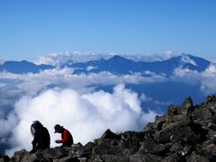 梅雨の合間の蓼科山