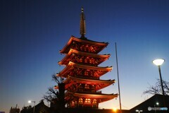 浅草寺、五重塔