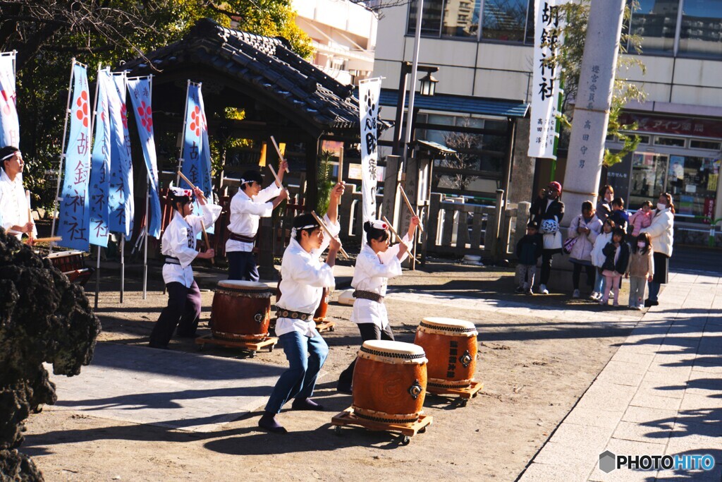 奉納、胡録太鼓
