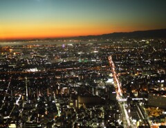 大阪→神戸方面の夜景