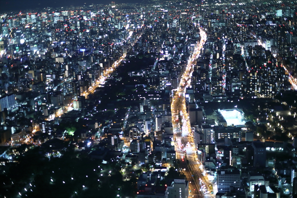 大阪北エリア方面の夜景