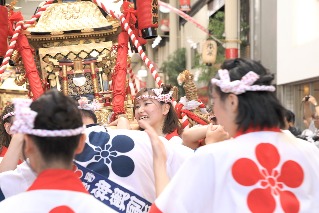 2024.7.23天神祭りギャル神輿