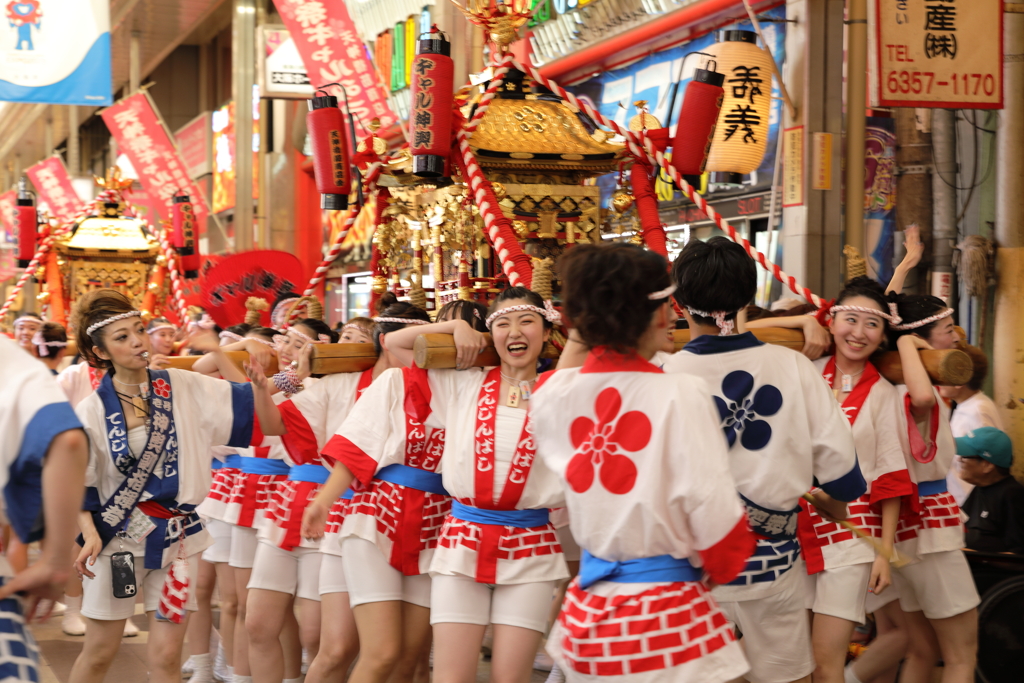2024.7.23天神祭りギャル神輿
