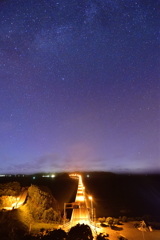 夜景・角島大橋