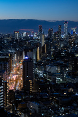 街の夕景
