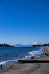 富士と江ノ島