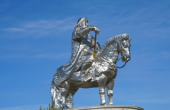 大空に向かって