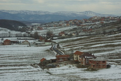 雪景色の村