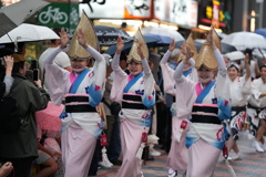 雨中の阿波踊り