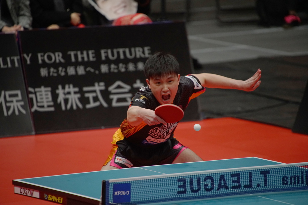 今年も頑張る張本智和選手。チョレーイ！