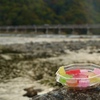 琥珀糖と渡月橋