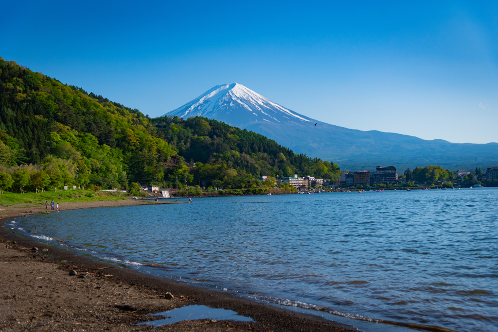 河口湖より