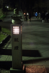 夜明け前の参道