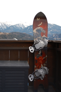 Snowboarding in the Alps